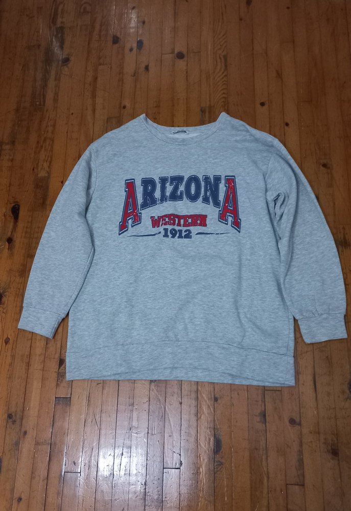 Gri Kadın Baskılı Uzun Kollu Sweatshirt - Görsel 5