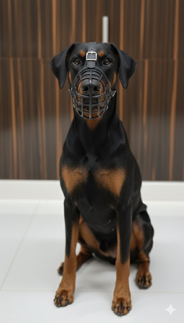 Siyah Köpek Ağızlık Tasması - Görsel 3