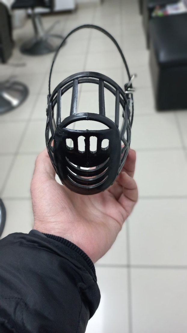 Siyah Köpek Ağızlık Tasması - Görsel 4