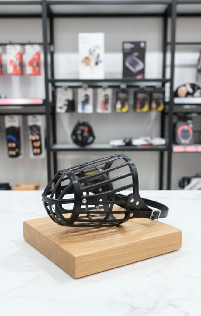 Siyah Köpek Ağızlık Tasması - Görsel 2