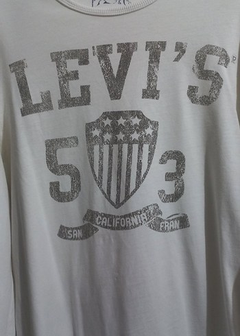 Levi's Erkek Beyaz Uzun Kollu Sweatshirt - Görsel 3