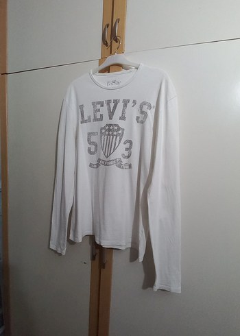 Levi's Erkek Beyaz Uzun Kollu Sweatshirt - Görsel 7