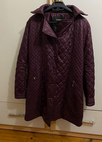 xl Beden Bordo Kapitone Kadın Mont