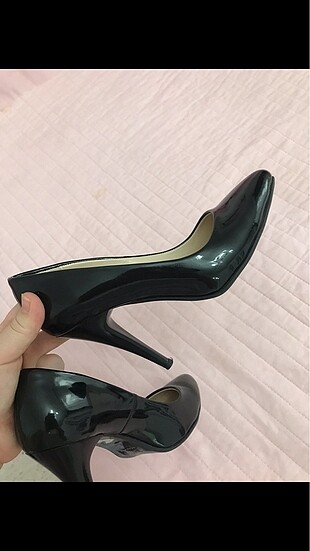 Diğer Siyah stiletto siyah ayakkabı