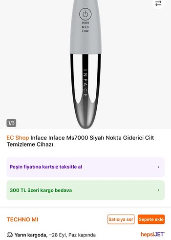 Philips Inface MS7000 Siyah Nokta Giderici Cilt Temizleme Cihazı