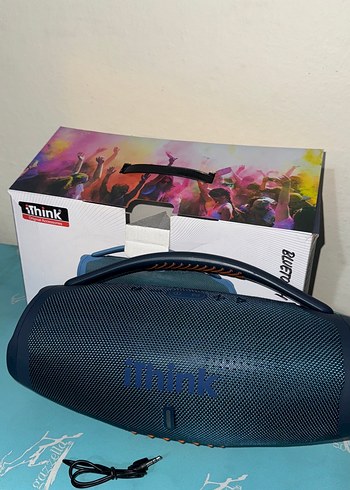 İ THİNK Mavi Bluetooth Hoparlör - Görsel 2