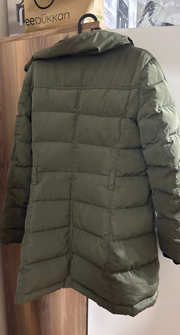 Mango Medium Beden KAZ TÜYÜ MONT KABAN - Görsel 4