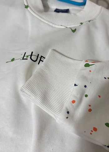 Beyaz Baskılı Erkek Sweatshirt LUFIAN - Görsel 6