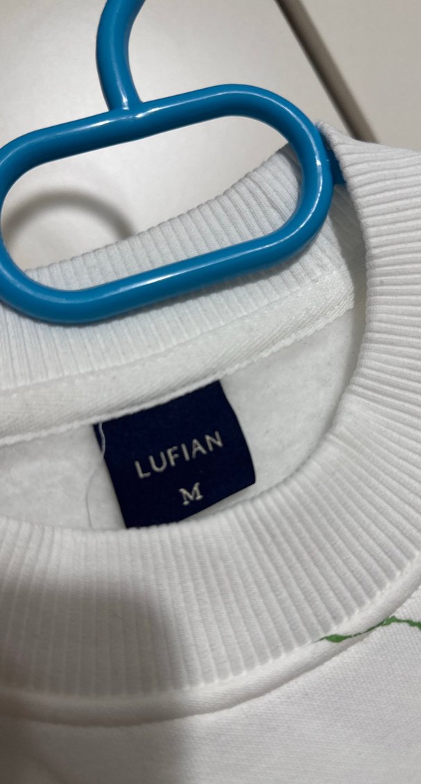 Beyaz Baskılı Erkek Sweatshirt LUFIAN - Görsel 3