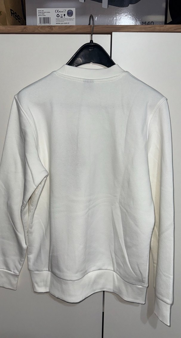 LUFİAN Erkek Beyaz Sweatshirt M Beden - Görsel 5