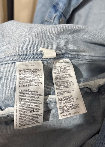Erkek Mavi Denim Ceket Loose Fit - Görsel 8