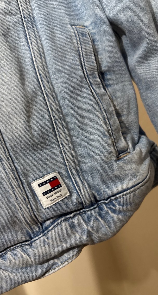 Erkek  Mavi Denim Ceket Loose Fit - Görsel 3