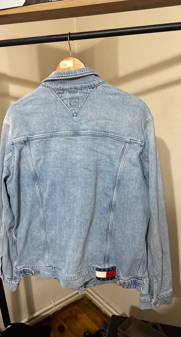 Erkek  Mavi Denim Ceket Loose Fit - Görsel 4
