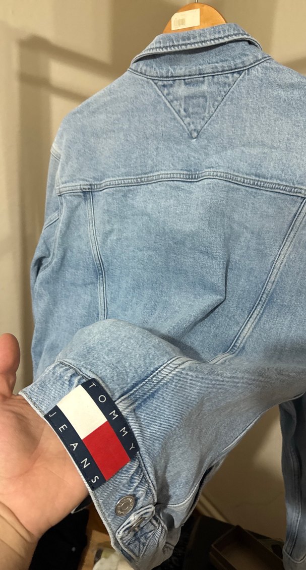 Erkek  Mavi Denim Ceket Loose Fit - Görsel 5