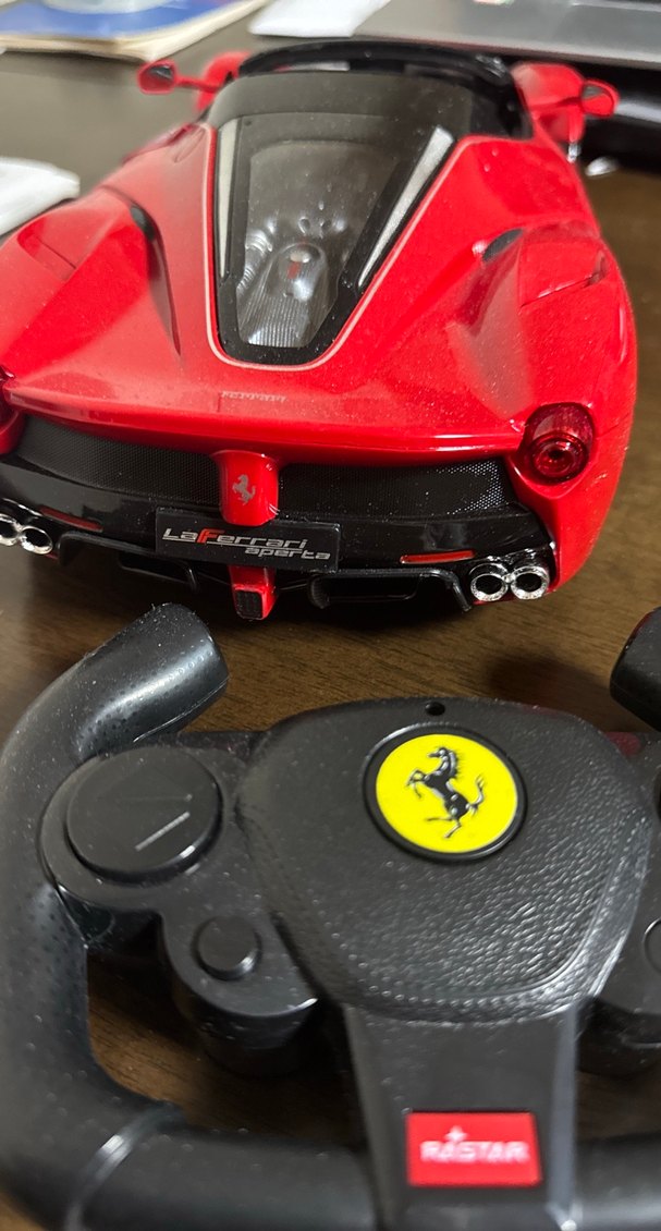 Kırmızı Ferrari Kumandalı Oyuncak Araba BÜYÜK - Görsel 5