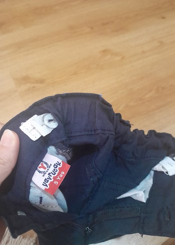 4 Yaş Beden mavi Renk Erkek Çocuk Lacivert Denim Pantolon 4 yaş
