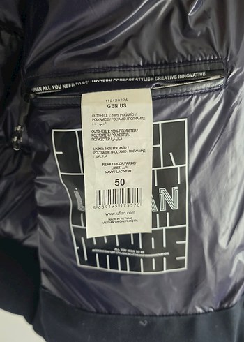 Lufian Genıous Lacivert Kaz Tüyü Mont Erkek - Görsel 7