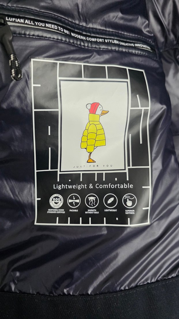 Lufian Genıous Lacivert Kaz Tüyü Mont Erkek - Görsel 4