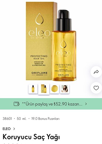 Oriflame Eleo Koruyucu Saç Yağı - Görsel 3