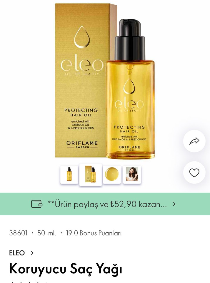 Oriflame Eleo Koruyucu Saç Yağı - Görsel 3