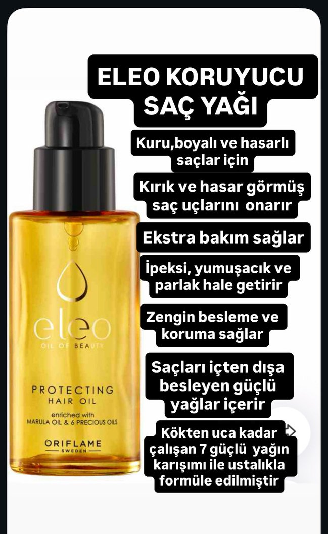 Oriflame Eleo Koruyucu Saç Yağı - Görsel 4