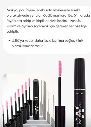 The One 5-in-1 Wonderlash Maskara - Görsel 2