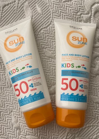  Beden Sun Zone Çocuklar için SPF 50 Güneş Losyonu