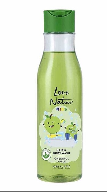Love naturel Kidd elma özlü saç ve vücut şampuanı
