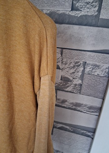 xl Beden sarı Renk Sarı Baskılı Kadın Triko Sweatshirt