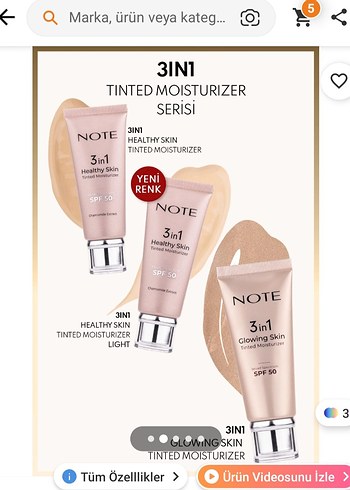 Note Cosmetics 3 in 1 Healthy Skin BB Krem 10 Medium - Görsel 2