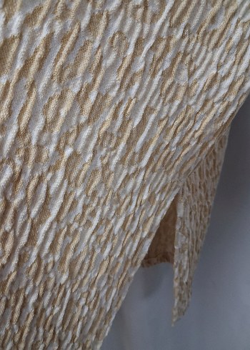 Bej Kadın Keten Piliseli Uzun Kollu Kazak - Görsel 8