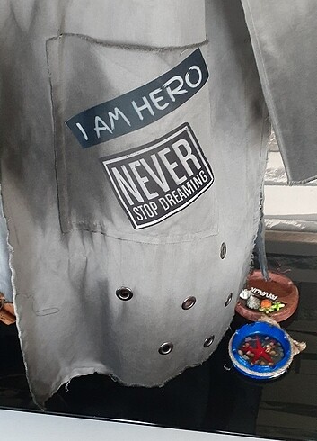 Baskılı Trençkot - Görsel 5