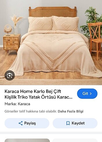 Karaca Home Tiriko yatak örtüsü