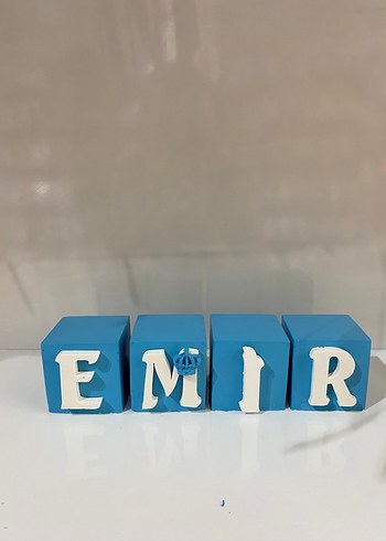 Mavi Lego Bloklarla EMIR Yazısı