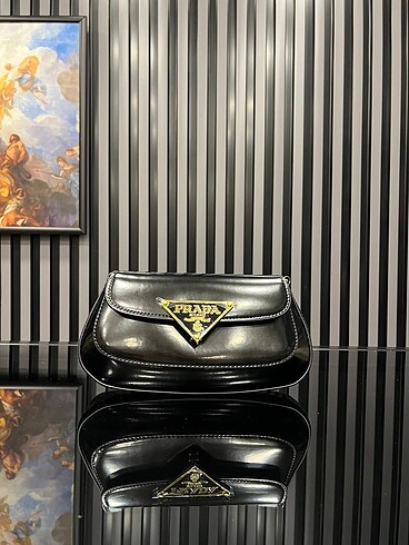 Prada Brushed leather shoulder bag