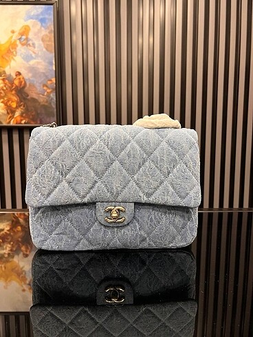  Beden Chanel Flap Denim bag