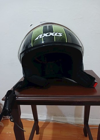 Siyah Baskılı AXXIS Motosiklet Kaskı - Görsel 5