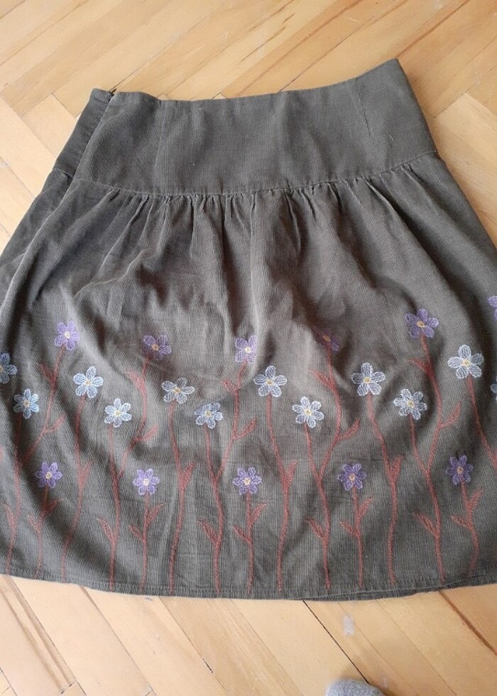 Vintage kadife etek - Görsel 2