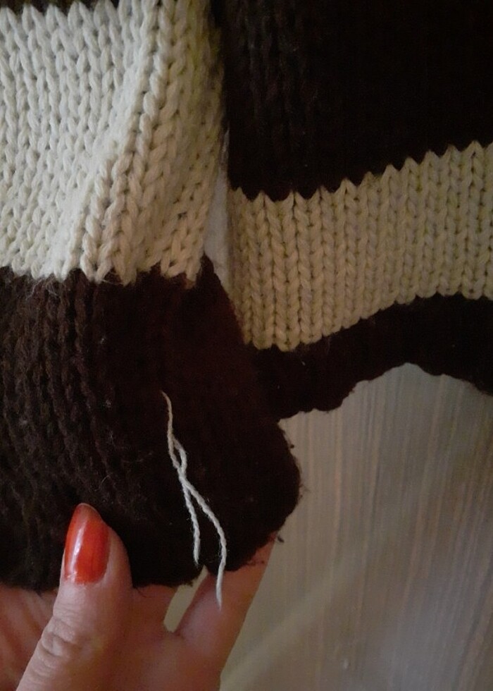 Vintage yün kazak - Görsel 5