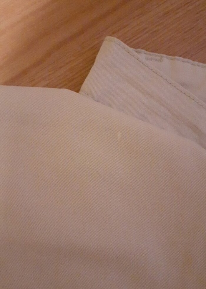 Bej pamuklu jean - Görsel 3