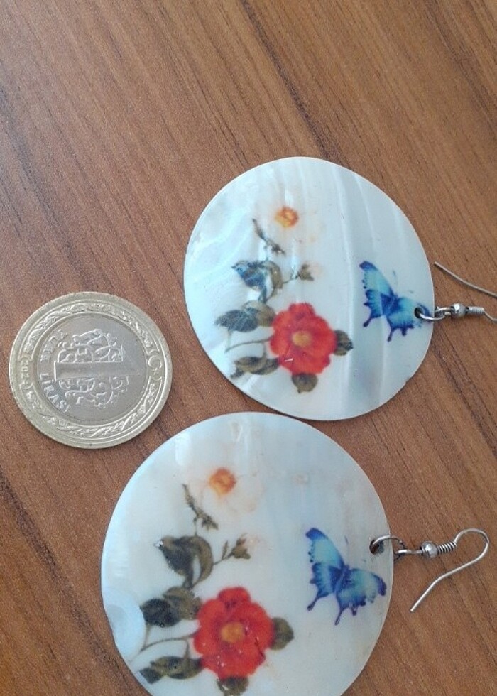 Vintage küpe - Görsel 5