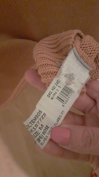 Gül kurusu pembe kazak - Görsel 6