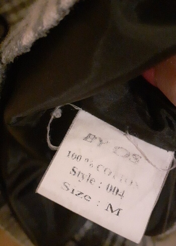 Pamuk vintage kısa kaban - Görsel 4