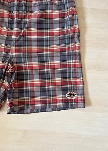 xxl Beden Polo Ralph Lauren Ekose Desenli Deniz Şortu