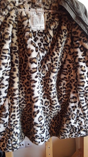 l Beden zara leopar detaylı parka