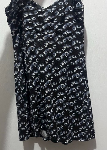 Kadın Siyah Tie-Dye Midi Triko Elbise - Görsel 4