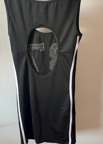 Siyah Payetli Straplez Spor Midi Elbise - Görsel 5