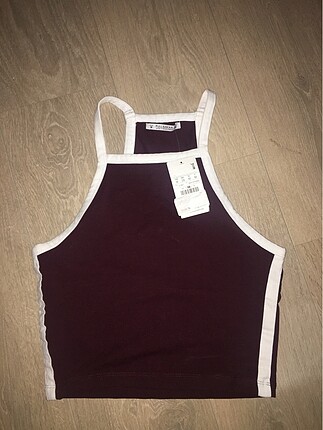 0 etiketli pull and bear crop