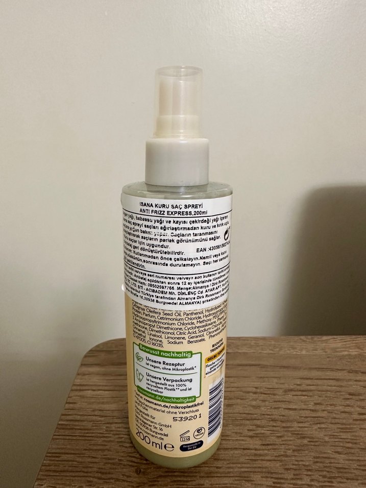 Isana Kuru Saç Spreyi 200 ml - Görsel 5