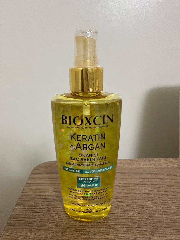 Bioxcin Keratin & Argan Onarıcı Saç Bakım Yağı 100 ml - Görsel 2